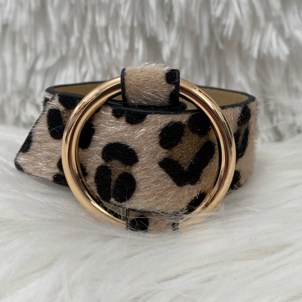 Leopard belted bracelet